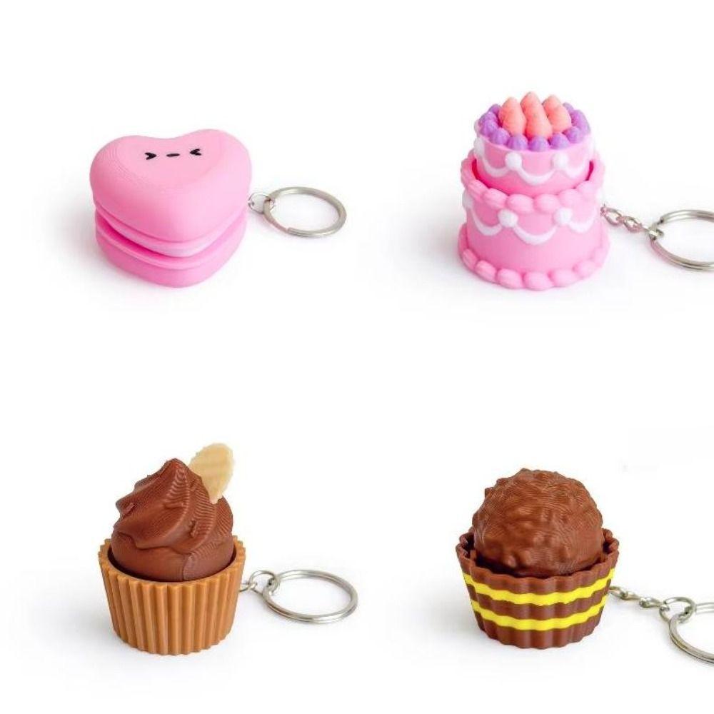 3D Printed Finger Button Pendant Simulation Coffee Calming Keychain  Children Adults