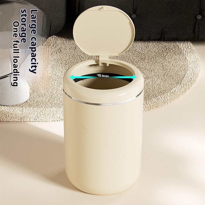 Trash Can with Pop-up Lid Waterproof with Cover Room Kitchen Toilet Bathroom Waste Storage Box Desktop Storage Box Home Supplies
