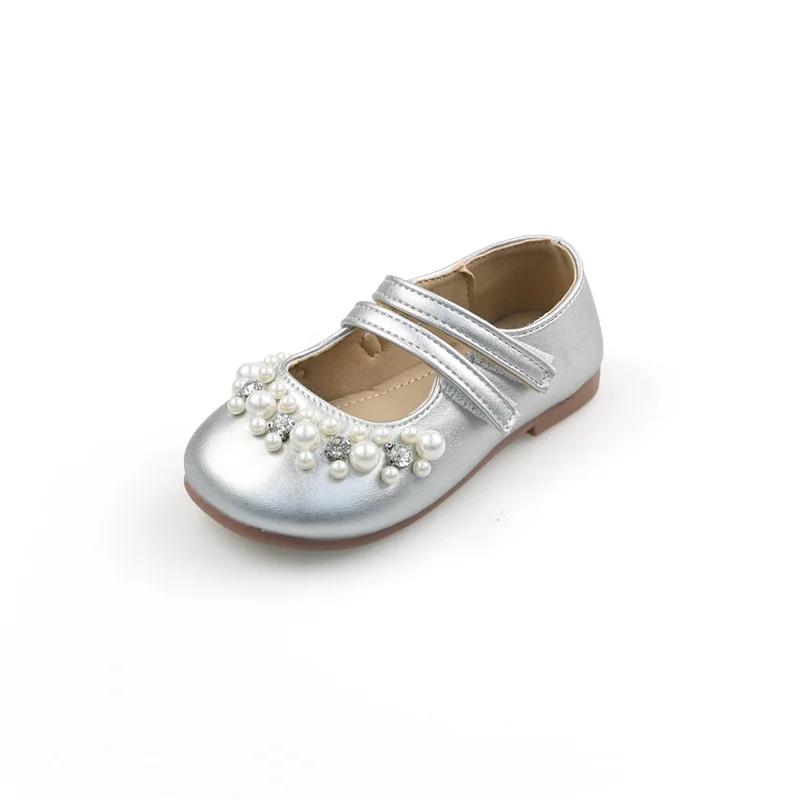 Sweet Kids Leather Shoe Shallow Versatile Girls Party Shoes Elegant Chic Children Fashion Princess Causal Flat Shoes Soft Bottom
