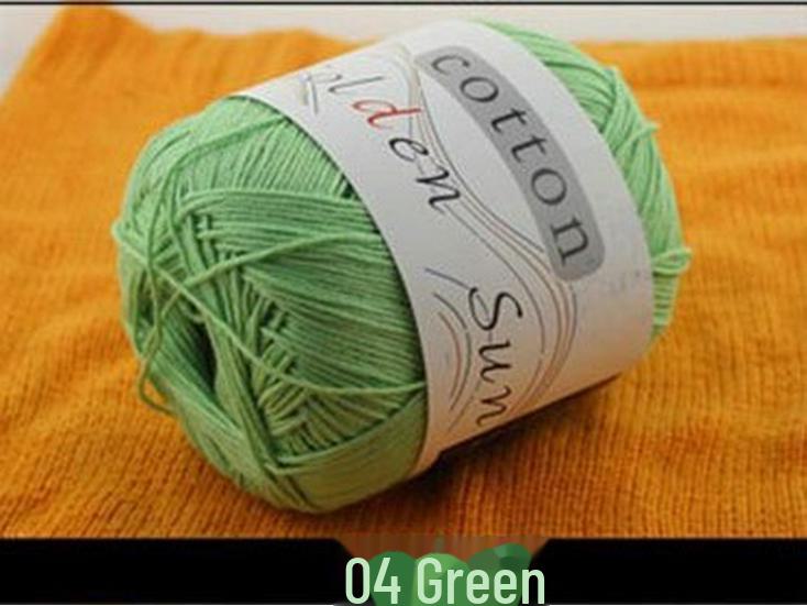 Children's Hand-Woven Cotton and Wool Yarn, Baby and Medium-Weight Mix