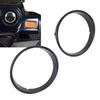 2PCS Car Headlight Bezel Cover Scratch Resistant Decorative Black Headlamp Trim Rings ABS for Jeep Wrangler TJ 1997 To 2006