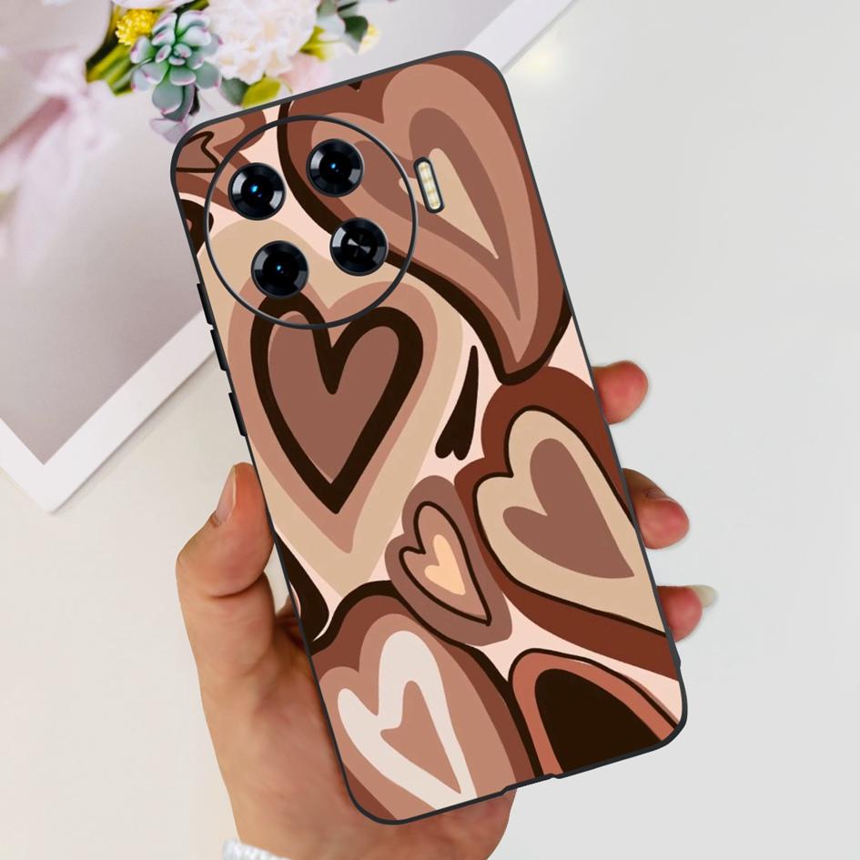 Für Tecno Spark 20 Pro+ KJ7 Hülle 2024 Süßes Herz Dinosaurier Cartoon Stoßfest Weiche Hülle Für Tecno Spark 20 Pro Plus Etui Funda