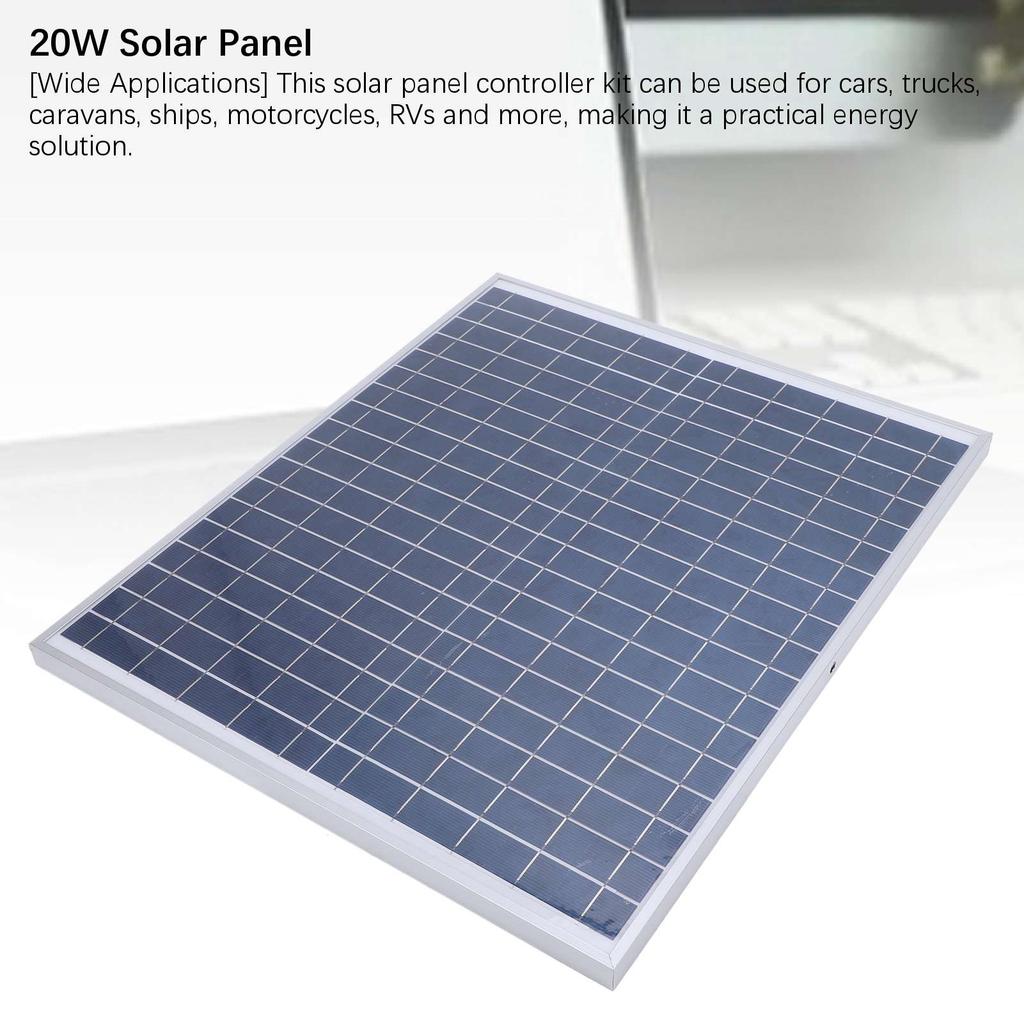 Solar Panel Aluminum Monocrystalline Portable Photovoltaic Module Solar Charger for Car Boat RV
