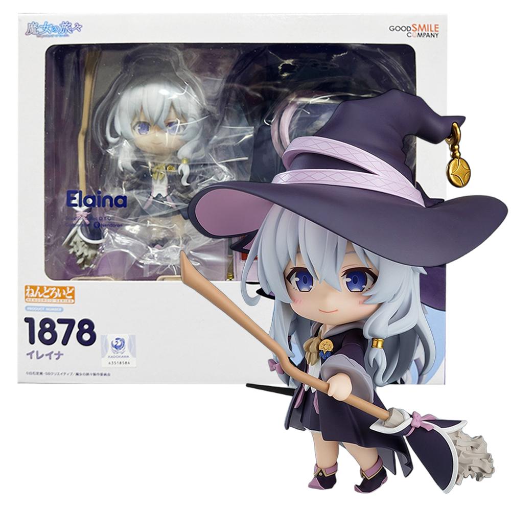 

10CM Anime Majo no Tabitabi Elaina Figure #1878 OB11 Model Toy Doll Action Figure PVC Can Change Faces With box