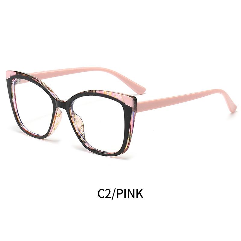 Ready To Ship Fashion Designed Pink TR90 Optical Frames Block Blue Light Glasses 2024