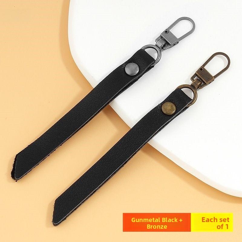 Detachable Leather Zipper Pulls Head for Bags Clothes Outerwear Replacement Accories Home Sewing DIY Materials Tools