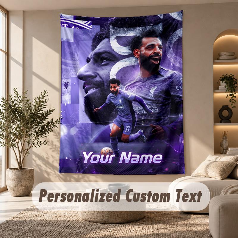 Tapestry Custom Name Text, Wall Hanging Tapestry Home Room DecorMohamed Salah