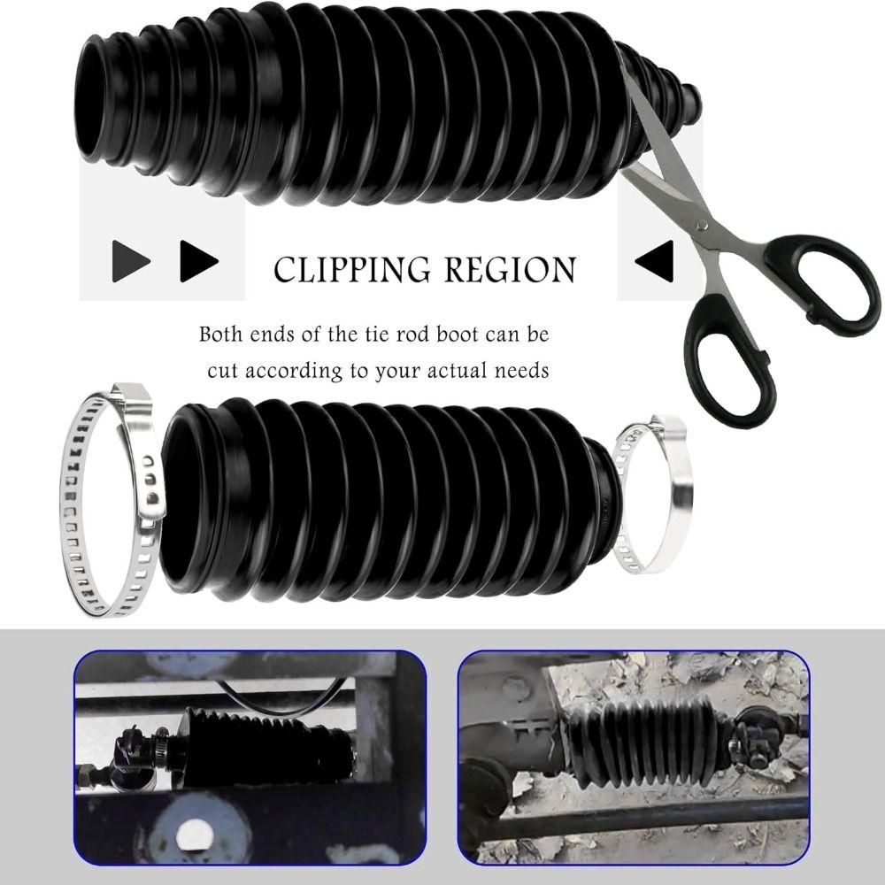 2pcs Dustproof Car Steering Boot Universal Steering Boot Gaiter Drive Shaft Boot Car Accessories