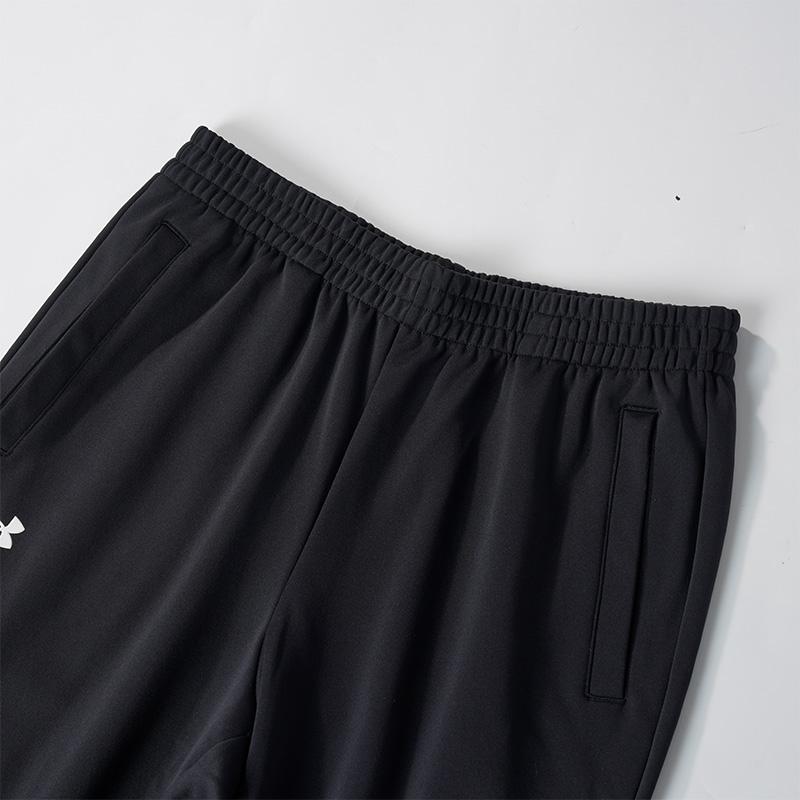 Under Armour Comfortable Elastic Cuffed Knit Sports Pants Men Bottoms Black 24600707-001