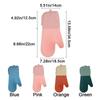 Extra Long Silicone Oven Mitt Heat Resistant Baking Gloves Practical Oven Gloves  Kitchen