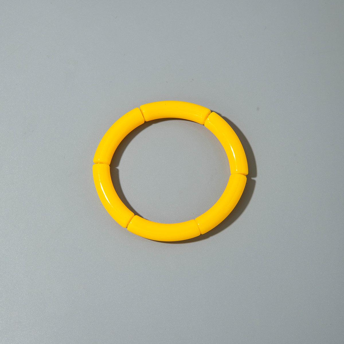 

Мода через границы и милый дофаминовый стиль круглый акриловый браслет-трубка для женщин ювелирные изделия приморский туризм цвет макарон браслет для парного ношения