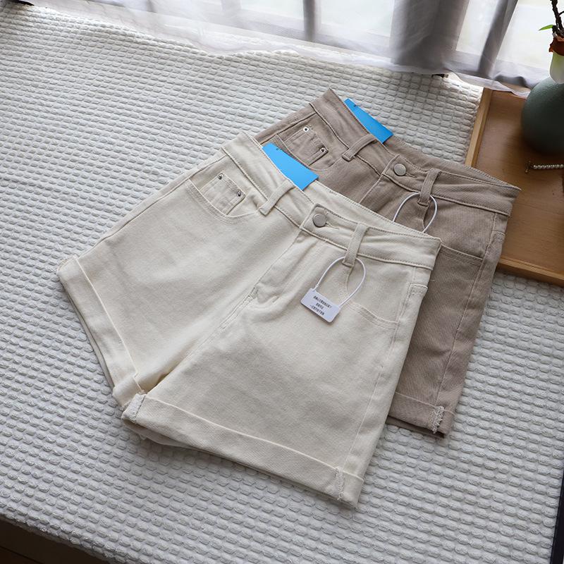 Bi Zheng 2025 Summer Korean Bodycon High Waist Slimming A-line Shorts