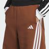 adidas Spodnie damskie luźne casualowe w paski z logo marki z kokardą KG3856