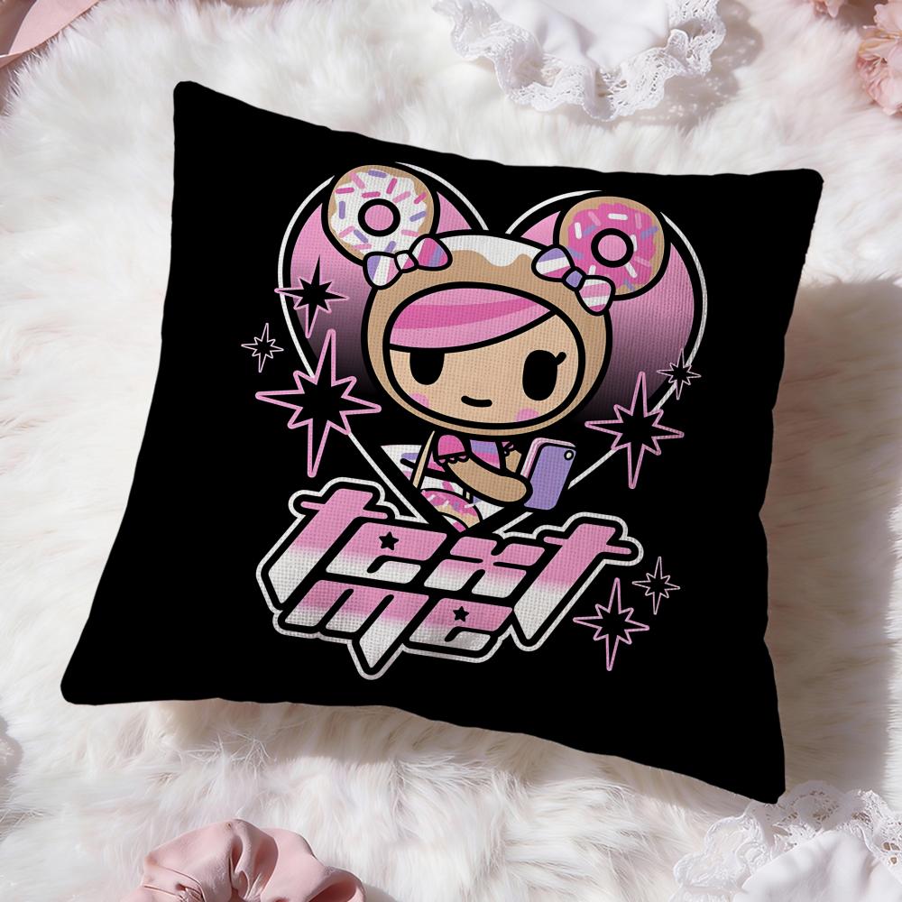 hot anime t-Tokidoki Cushion Cover Premium Comfort Reversible Pillow Cove -Two in One Design for Any Room & Car Interior