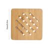 5 Pcs Heat Proof Bamboo Trivet Portable Heat Resistant Mat Durable Kitchen Hot Pads  Hot Dishes