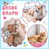 Cozy And Cute Pet Blanket - Warm Coral Fleece Blanket with Adorable Paw Prints for Winter