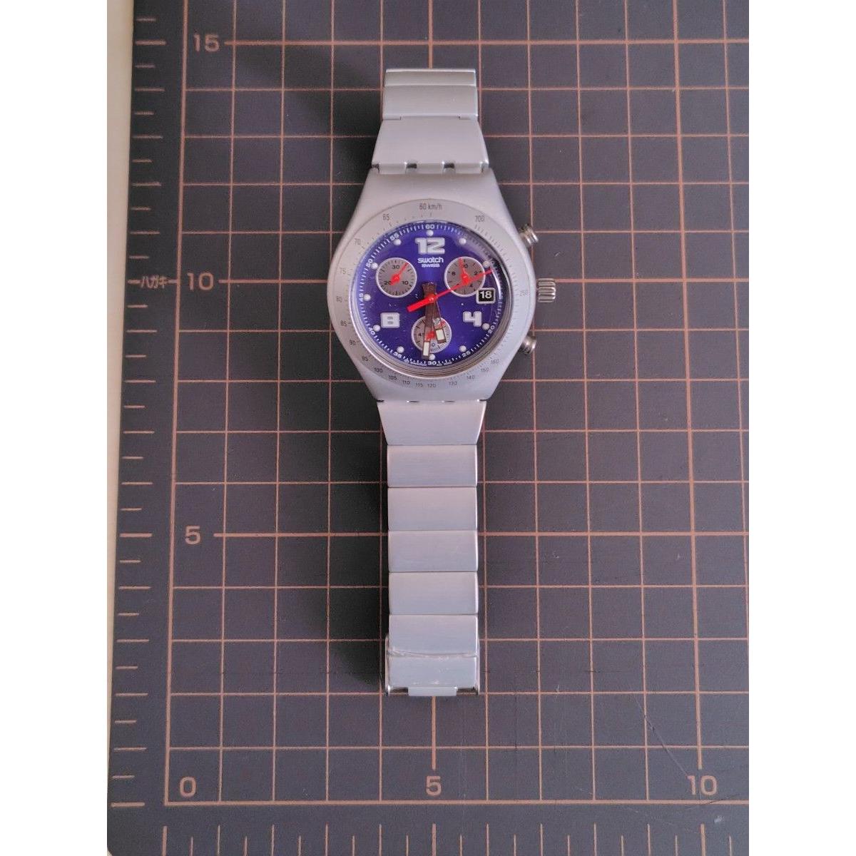 Used swatch GENTLE BREEZE irony chrono yms4001AG