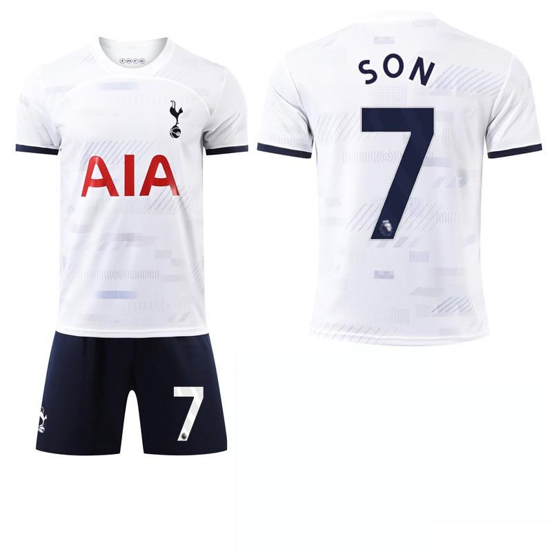 2324 Kit Calcio Casa Tottenham Hotspur Maglia Numero 7 Son Heung-min 9 Richarlison 17 Romero Edizione Fan