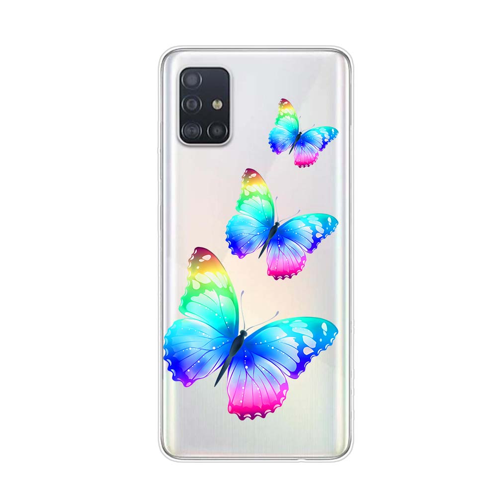 Fluture frumos pentru Samsung Galaxy A01 A11 A12 A22 A21S A31 A41 A42 A51 A71 A32 A52 A72 A02S Husa din silicon