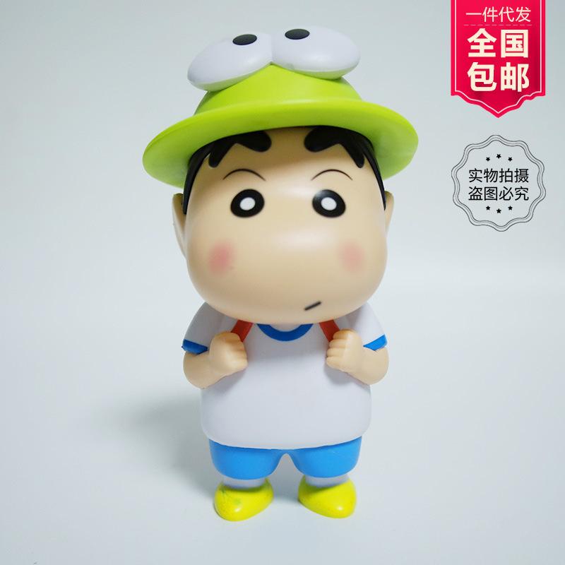 Lápis de cor pequena figura nova sapo pequeno novo ornamento ao redor maré brincar boneca fofa escritório mesa ornamento presente