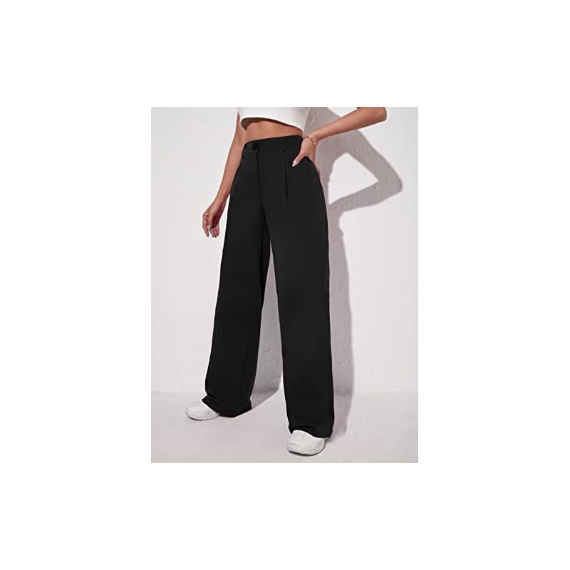 Leriya Fashion Trouser for Women | Trouser Pants for Women | Black Trouser for Women (Small, Black) S