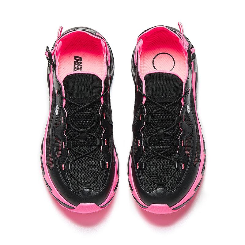 Anta Wuyi Stream Hiking Shoes Summer 2026 Thick Sole Outdoor Functional Shoes Kids Shoes Basic-Black Fluorescent-Lotus-Pink 922626650-5