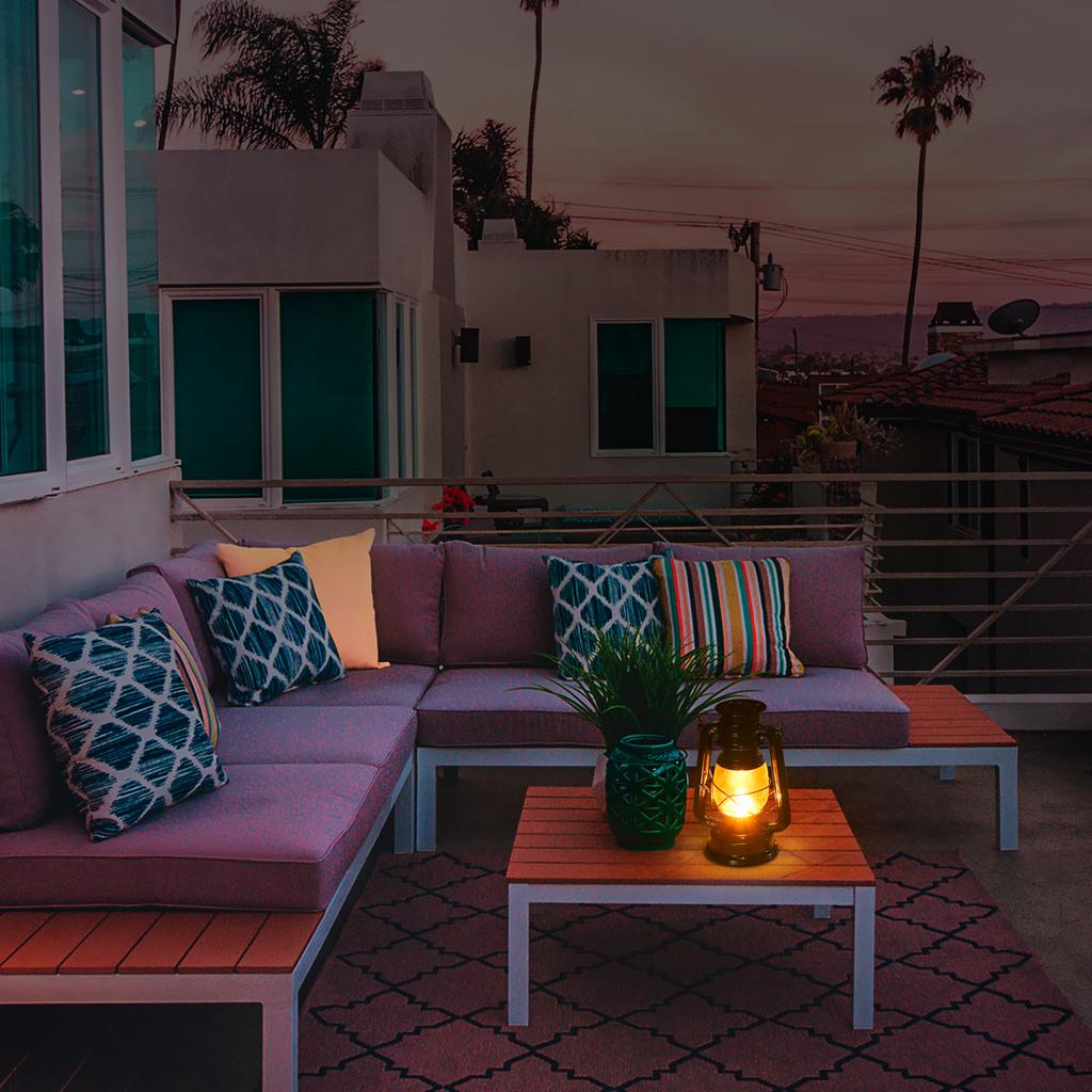 Luzes de Lanterna Cintilante Movidas a Energia Solar Tomshine IPX4 Resistente à Água Lanterna Suspensa para Exterior Lâmpada de Paisagem com