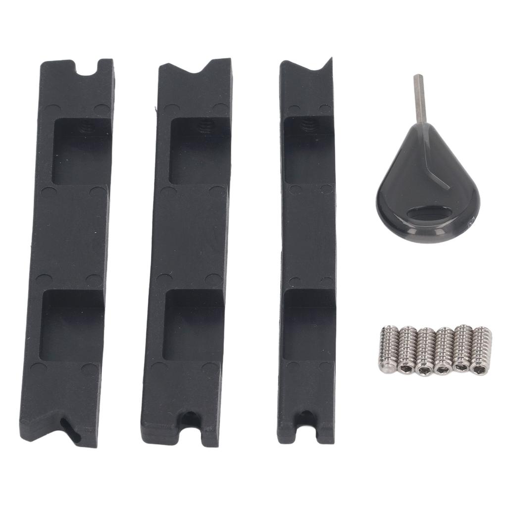 Fin Box Converter Professional Plastic Surfboard Fin Plug Adapter with Fin Key Screws for FUTURE 3pcs