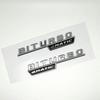 3D ABS Glossy Black Logo C43 Embelm Letters BITURBO 4MATIC Badge AMG Sticker For Mercedes Benz C43 W205 W206 AMG Accessories