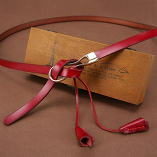 Women's Korean Court Style Antique Cowhide Leather Belt - Retro Decorative Waistband