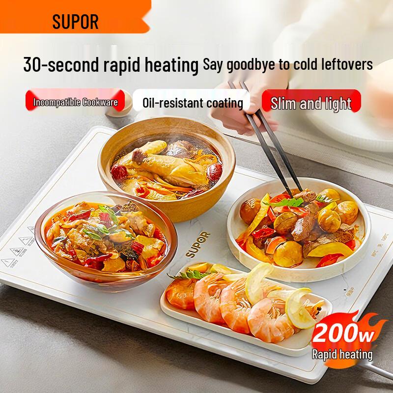 Supor Rapid Heat Food Warming Plate CN plug (adapter included)