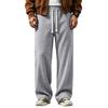 Men's Knit Relaxed Fit Straight Leg Casual Sweatpants with Drawstring Elastic Waist for Everyday Wear