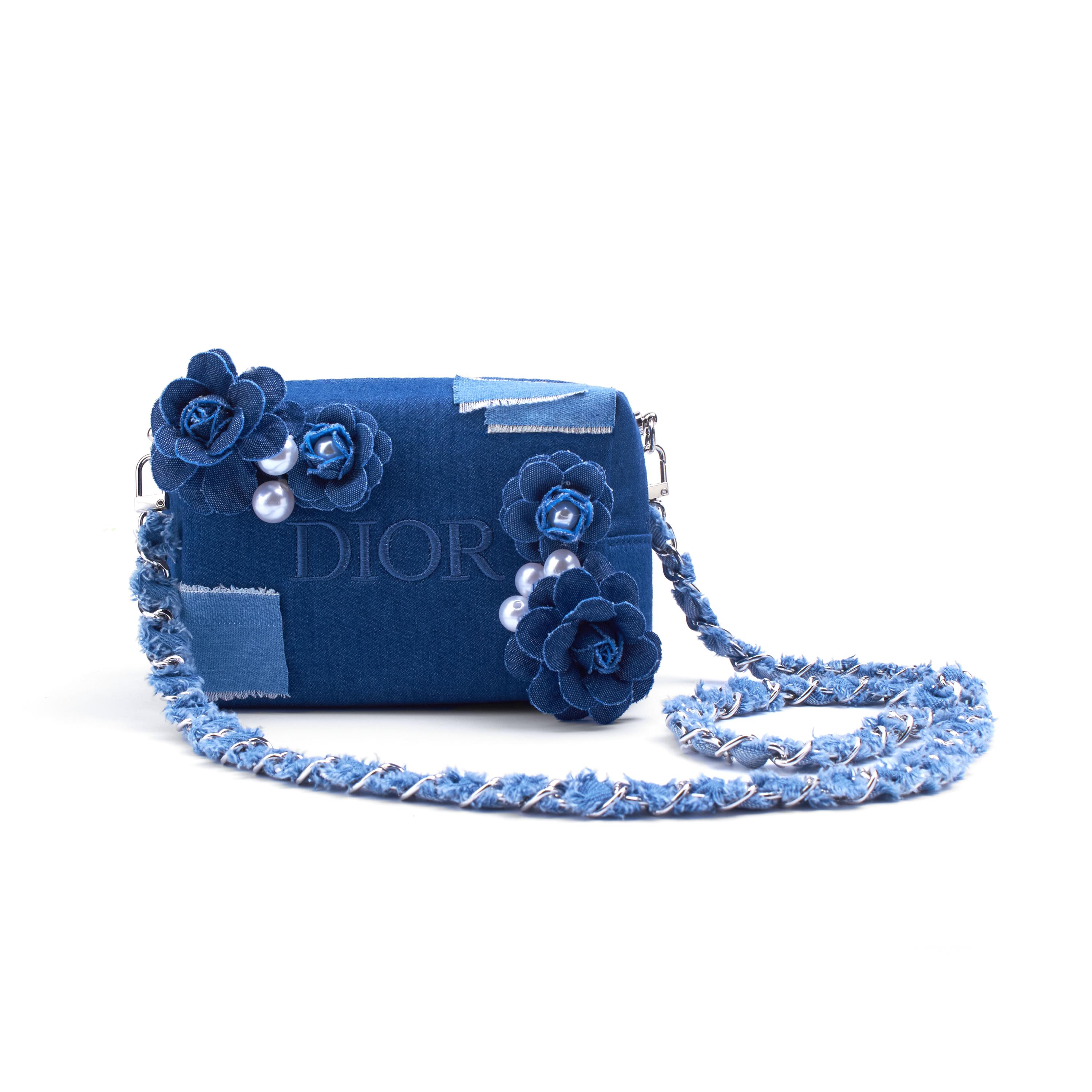 

Ручна робота DIY Сумка для макіяжу в стилі Dior Makeup Bag джинсовий синього кольору