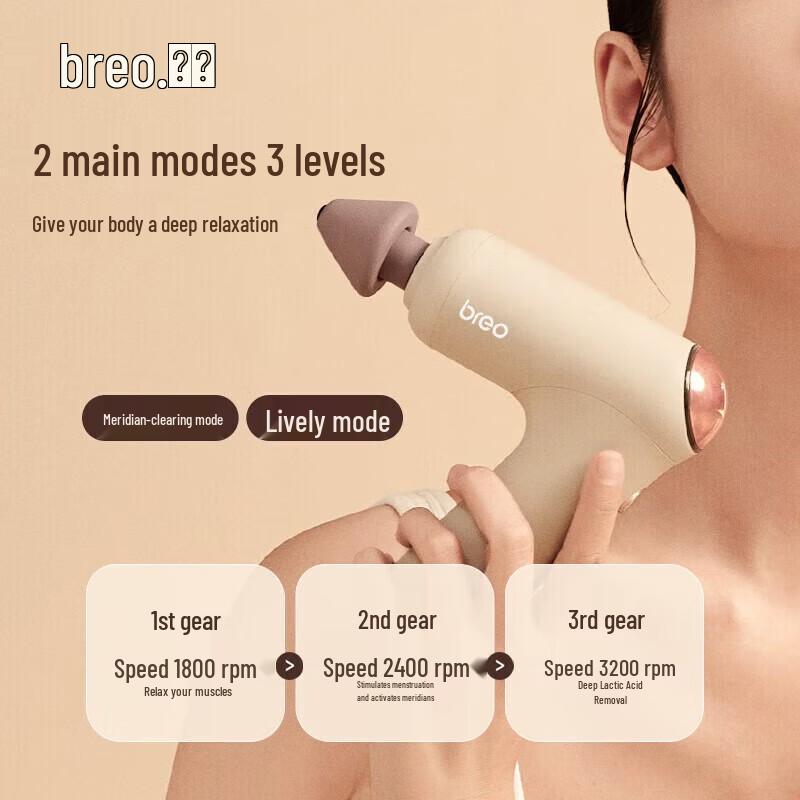 breo Sport M0220 Professional Hot Compress Fascia Gun CN plug (adapter included)