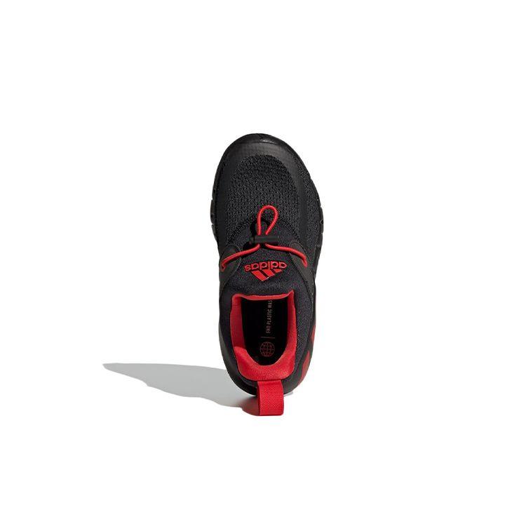 Adidas Rapidazen C Comfortable Durable Breathable Low Top Kids Running Shoes Kids Running Shoes Black Red GY6647