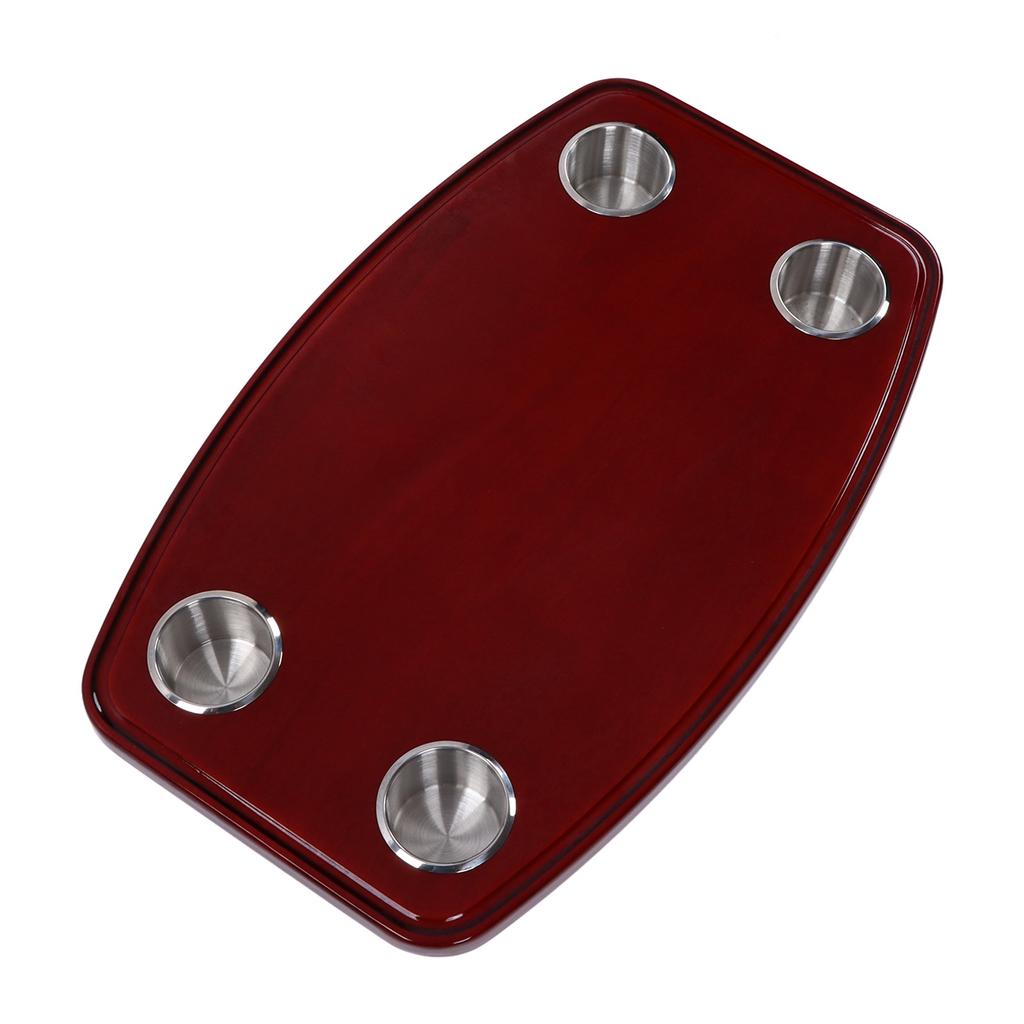 Piano Varnished Oak RV Table Top 600x380x30mm with 4 Cup Holders for Yacht Caravan Camper