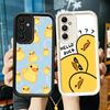 Phone Case for Samsung Galaxy A17 A16 A15 A14 A13 Funny Cute Cartoon Duck A56 A36 A26 A55 A35 A25 A54 A34 A24 A53 A33 A23 A07 A0
