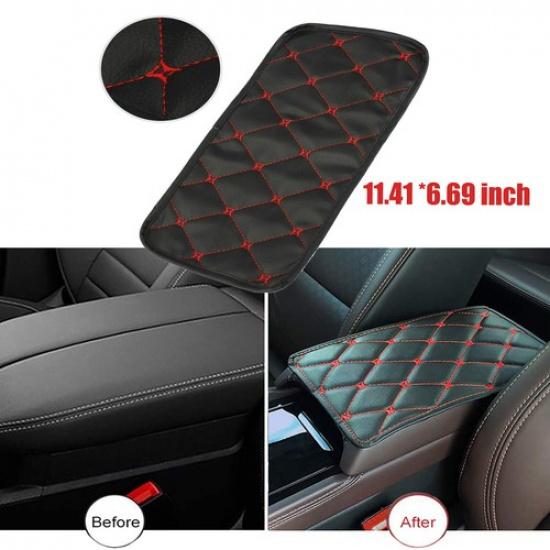 Universal PU Leather Car Center Console Armrest Pad Car Seat Box Cover Protector