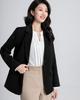 SPRING SEAON Long Sleeve Chiffon Blouse with Tucked Loose Plus Sizes Suitable for Size 3L Women's V-Neck Detail, Fit, Available, Suits, Office,