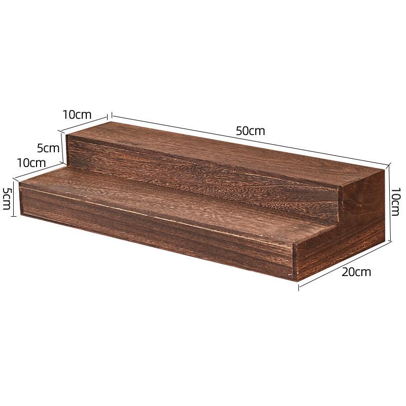 Solid Wood Tiered Jewelry & Cup Display Rack