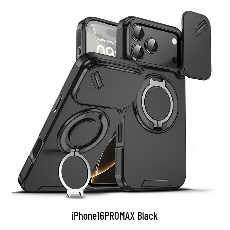 CAXITON Magnetic Lens Protection Anti-Drop Case for iPhone 16 Pro Max