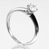 TIFFANY&Co. Solitaire Ring 0.32ct VS2/E/GOOD Pt950Platinum/diamond #4.5(US Size) 3g Women Used