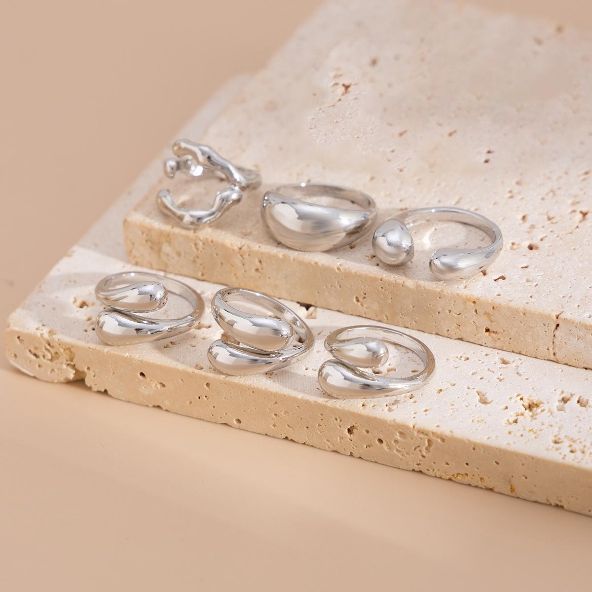 

Аксессуары Ocean Wind Fashion Starfish Ring Set Personality Aregular Joint Ring Light Luxury Ring Women