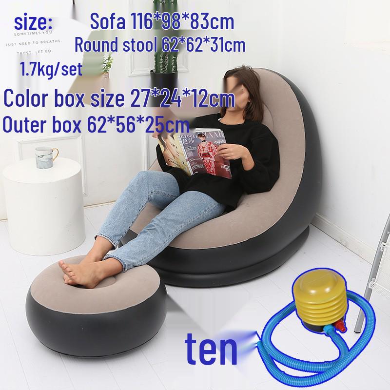 Inflatable Lounger Reclining Chair – Perfect for Home, Balcony, or Leisure Naps.