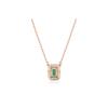 Swarovski Achtkantiger Schnitt Roségoldbeschichtete Halskette Damen Halskette 5650069