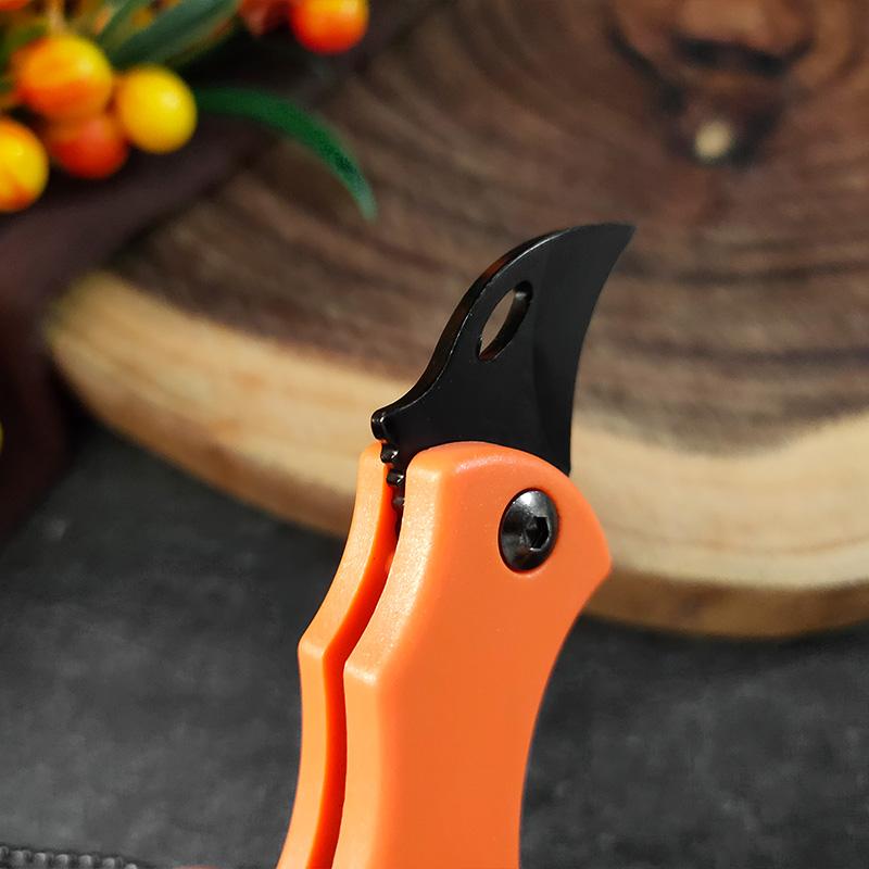 Stainless Steel Cut Fruit Knife Plastic Handle Folding Knife Household Melon Fruit Paring Vegetables Knife Pocket Knife