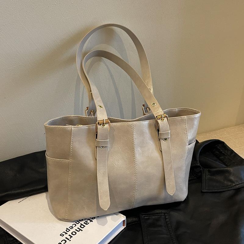 Große Tragetasche Damenhandtasche Mode Schultertasche Nische Retro Vielseitige Handtasche Tide