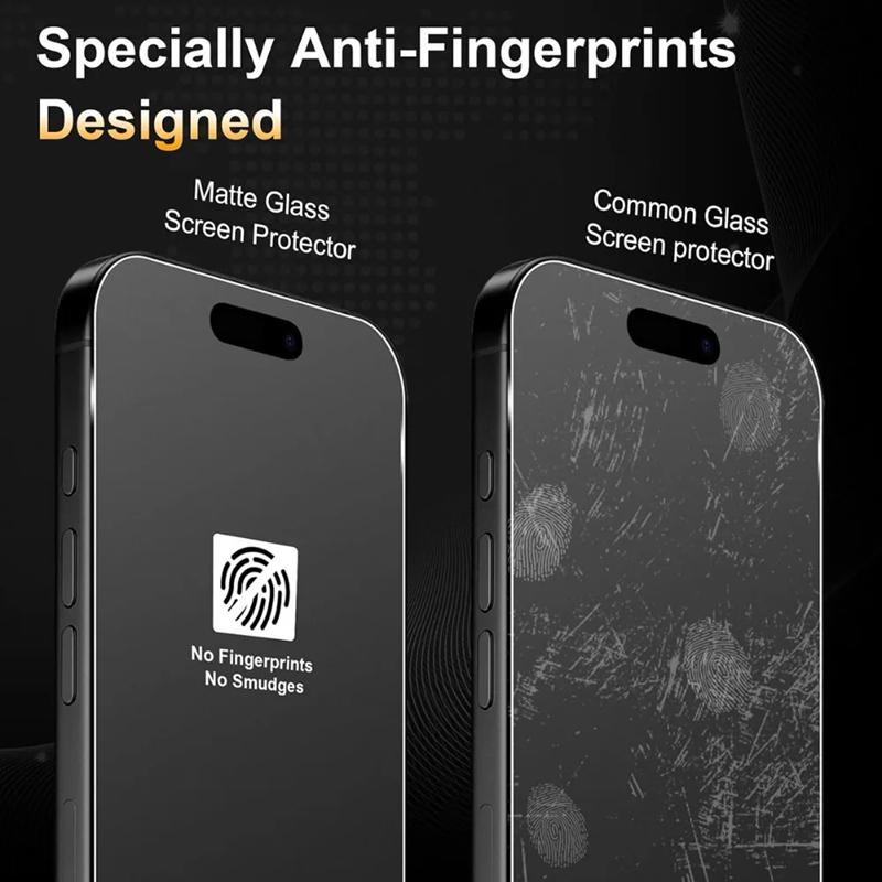5 Pezzi Vetro Temperato Opaco Per iPhone 17 15 14 11 12 13 16 Pro Max Mini Pellicola Protettiva Opaca Per iPhone 16 15 Plus XR X XS 2