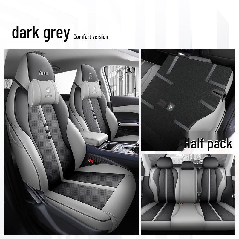 BYD Yuan Plus Universal Car Seat Cover - Four Seasons Breathable Leather Full Surround Cushion