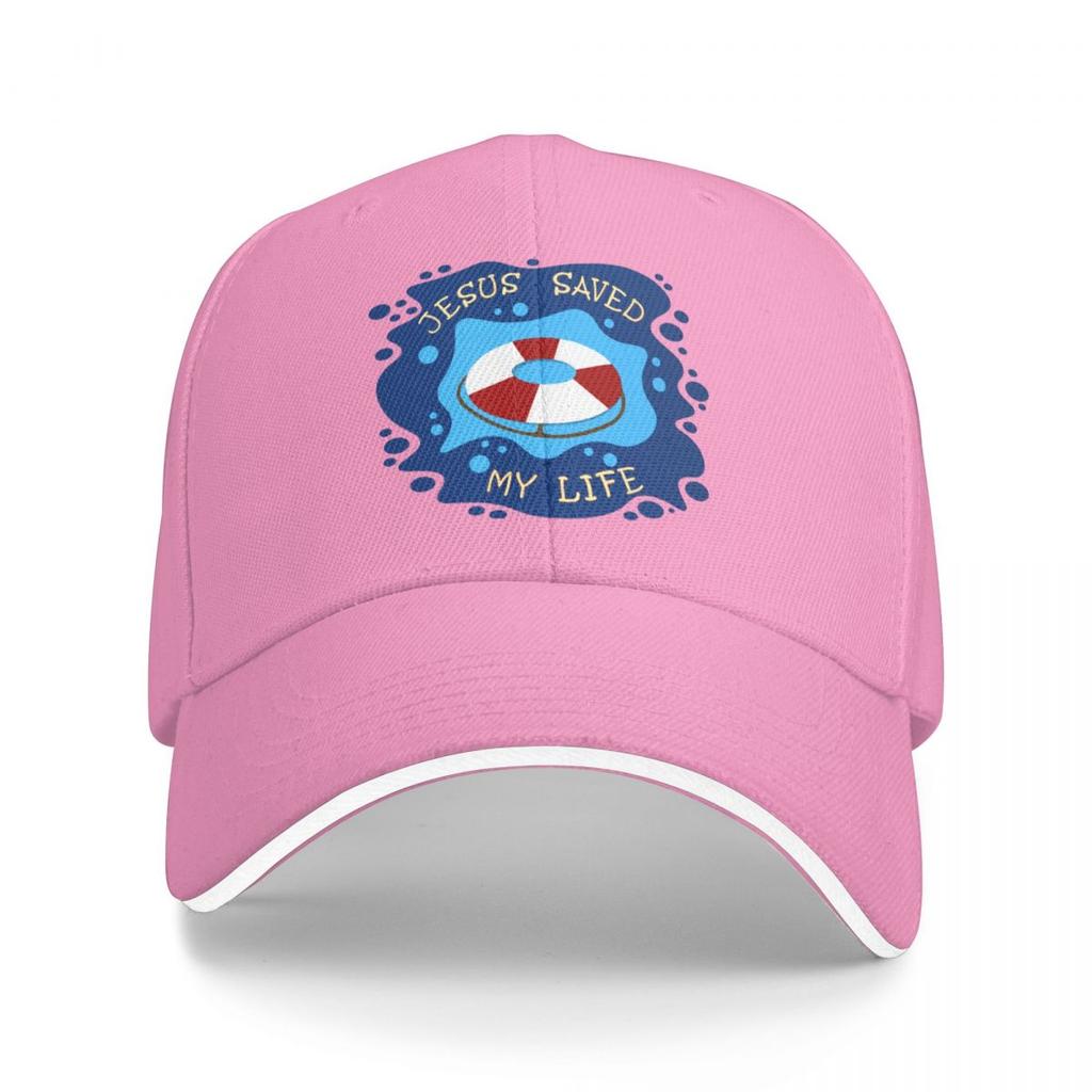 Jesus Saved My Life Baseball Cap hiking hat Beach Bag Fishing cap Big Size Hat Womens Visor Mens